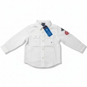Nautica Toddler Boys Kelvin Double Pocket Long Sleeve Shirt (2T) - NWT
